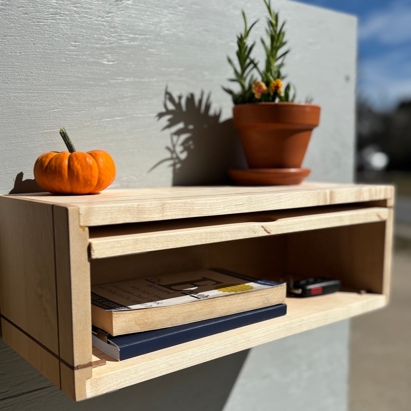 For The Love of Maple Floating Shelf