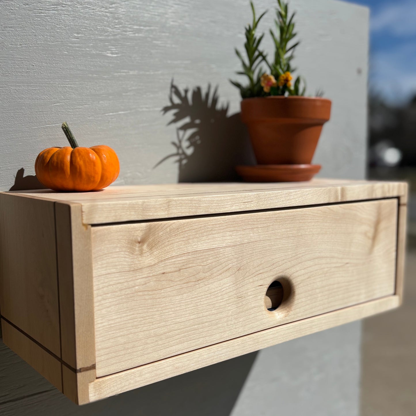 For The Love of Maple Floating Shelf