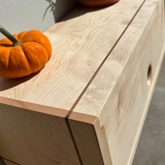 For The Love of Maple Floating Shelf