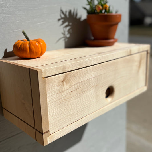For The Love of Maple Floating Shelf
