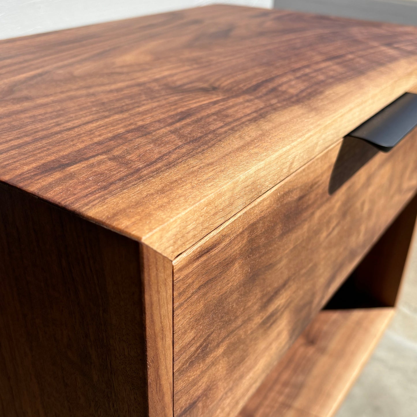 Floating Bedside Table - Drawer Plus Cubby